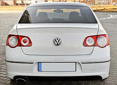 VW Passat B6 Sedan Rear Euro Trunk Boot Spoiler Lip Wing Sport Trim Lid R Line - • $29.95