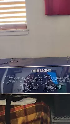 Vintage Working Budweiser Bud Light Beer Pool Billiards Table Light 48” Long • $295.73