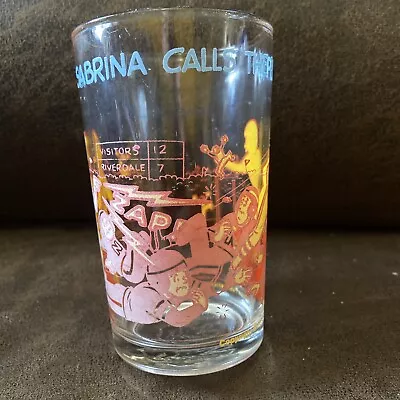Archie Comics: Sabrina  Calls The Play   Vintage Jelly Glass (1973) FOOTBALL 4in • $4.77