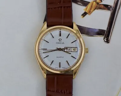 Omega Quartz Vintage Dress Watch Bauhaus 1970s Very Good Condition Day-Date • $990