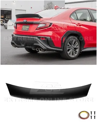 For 22-Up Subaru WRX PAINTED GLOSSY BLACK Rear Trunk Lid Ducktail Wing Spoiler • $119.98