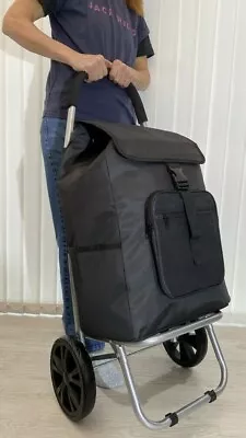 £35.95 • Buy Extra Large Shopping Trolley LightWeight Strong Folding Cart Shopper 2 Wheels*