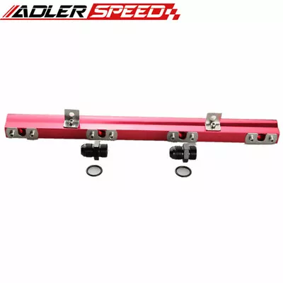 US High Flow CNC Billet Aluminum Fuel Rail Kit For Volvo 240/ 740 / 940 Red  • $27.99