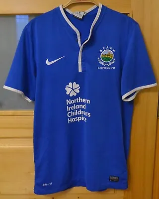 2013 - 2014 Linfield Northern Ireland Home Football Shirt By Nike Size Small • £28.80