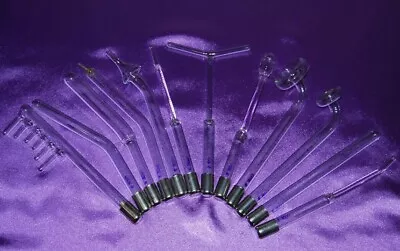 12 ELECTRODES TUBE HIGH FREQUENCY VIOLET RAY DARSONVAL Crown SKIN CARE 12MM  • $66.99