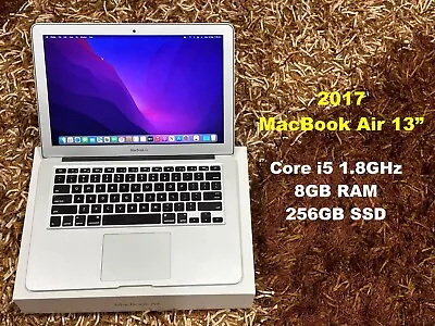 2017 MacBook Air 13  Core I5 1.8GHz 8GB Ram 256GB SSD In Original Box  • $395