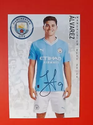 Alvarez Signed Autographed Photo Manchester City • £3.30