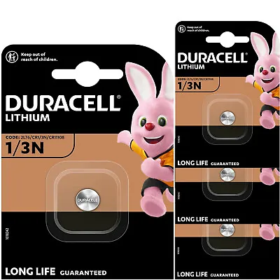 4 X DURACELL 1/3N Batteries DL 1/3 N  2L76 CR1/3 DL1/3N • £17.49