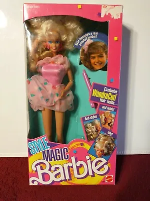 1988 Mattel Style Magic Barbie Doll #1283 Exclusive Wondra Curl NRFB Brand New • $45