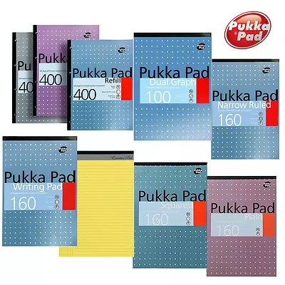 A4 A5 Ruled Lined Squared Plain Graph Paper Note Pad Legal Refill Book W/ Margin • £3.49