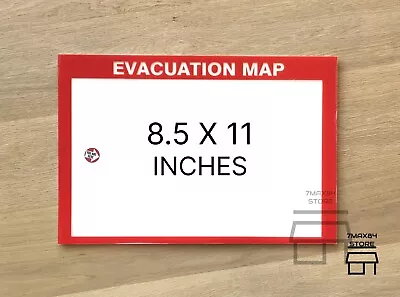 Evacuation Map Holder  For 8.5 X 11 Inch Prints. FREE SHIPPING!! • $79