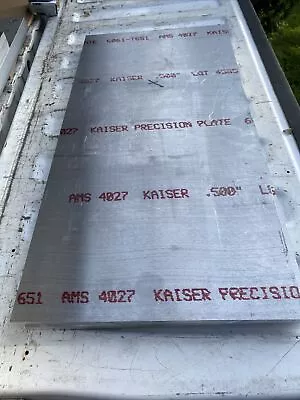 KAISER Aluminum Plate 6061-T651  1/2” X 26-7-16” X 13-5/16  Made In USA • $50