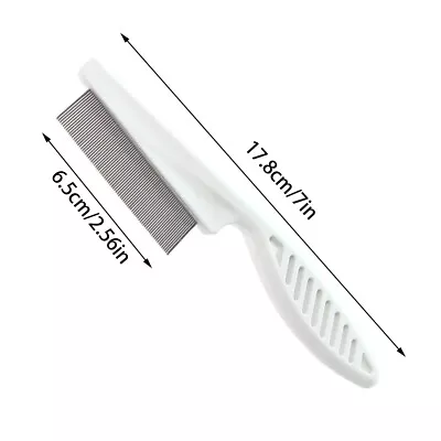 Ultra Fine Pet Flea Comb Metal Teeth Healthy Hair Fur Grooming Brush For Dog Cat • $7.91