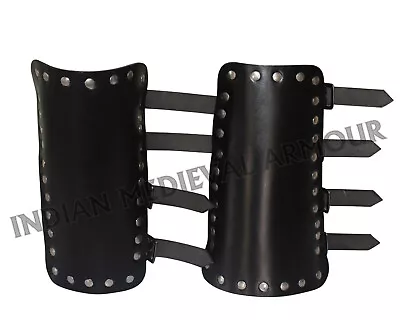 Medieval Plain Bracers For Archer Reenactment LARP Cosplay Costume Armor • $49.46