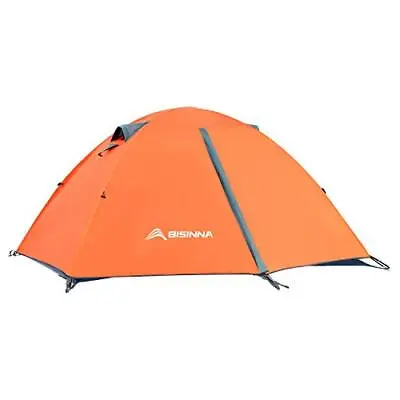 2 Man Tent Waterproof Windproof Two Doors Lightweight Backpacking Tent • £72.85