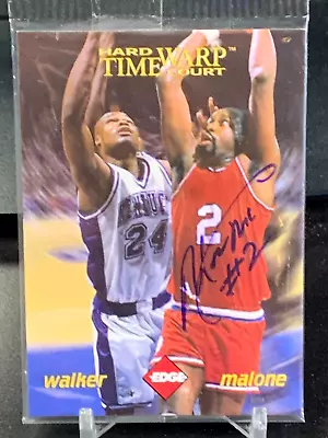 1996 Edge Time Warp Vintage #AUO 382/1000 Moses Malone Auto Sealed • $149.99