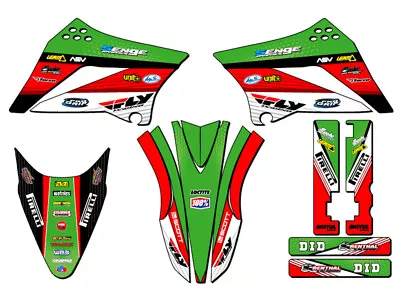 2010-2023 KLX 110 RICOCHET Green Senge Graphics Kit Compatible With Kawasaki • $74.99