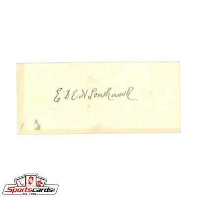 Mrs. EDEN Southworth (d.1899) American Writer Novelist Signed Autograph • $199.99