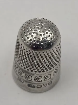 Antique Sterling Silver Thimble Charles Horner Chester 1902 • £9.99