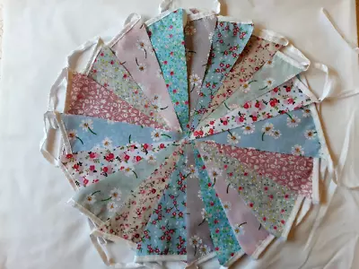 Clearance Fabric Bunting 80ft 24 Metres   Handmade Vintage END OF LINE  • £20.50