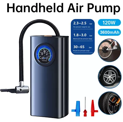Portable USB Rechargeable Car Tire Air Inflator Electric Pump Cordless 150PSI • $16.58