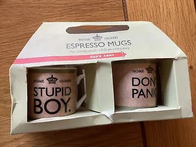 2 Dad's Army Coffee Espresso  Mugs - New - Box Sealed • £11