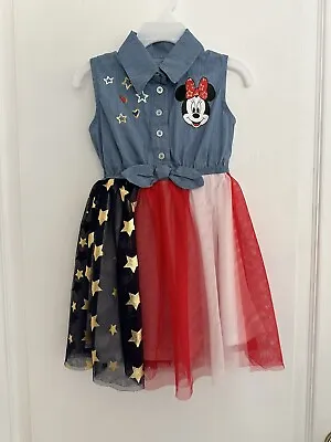 Disney Junior Toddler Girls Minnie Mouse Dress With Tulle Size 2T • $7.99