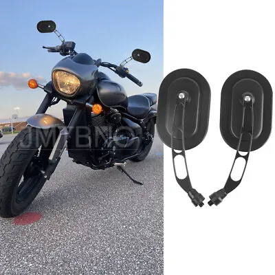 For Suzuki Boulevard M50 C50 M109R C90 Motorcycle Rear View Mirrors Black 10mm • $29.59