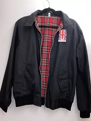 £25 • Buy Traditional Harrington Black/Tartan Jacket Size Medium New With Tags