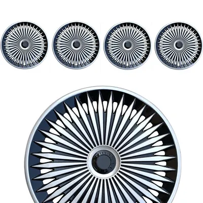 $59.59 • Buy 17  Set Of 4 Wheel Covers Full Rim Snap On Hub Caps Fit R17 Tire & Steel Wheels