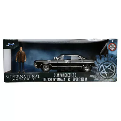 Supernatural '67 Chevy Impala With Dean Figure 1:24 Scale Hollywood Ride NEW • $53.85