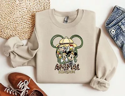 Disney Safari Tour Sweatshirt Family Trip Hoodie Mickey And Minnie Ear Sweat • $19.99