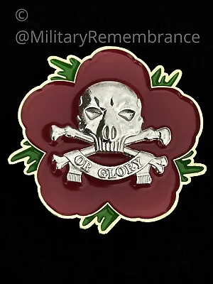 17th 21st Lancers Moto Remembrance Flower Lapel Pin (P7) • £9.50