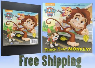 $0.02 • Buy 🐆 Paw Patrol Track That Monkey - Nickelodeon Book Kids Reading  NEW