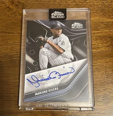 2023 Topps Chrome Black Baseball Mariano Rivera Yankees Auto • $52