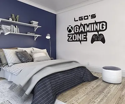 £17.99 • Buy Personalised XBOX Gaming Zone Controller Gaming Kids Wall Sticker Vinyl Decal