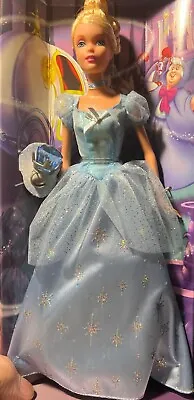 Disney Sparkle Princess Cinderella Doll & Ring Mattel 2004 Barbie New • $1.99