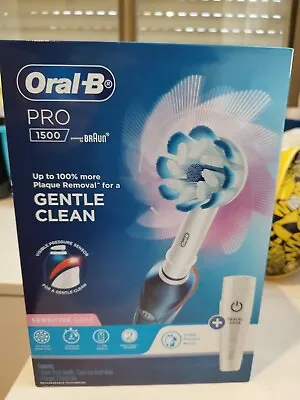 $64.99 • Buy Oral-B Pro 1500 Electric Toothbrush With Travel Case 1 Year Warranty 