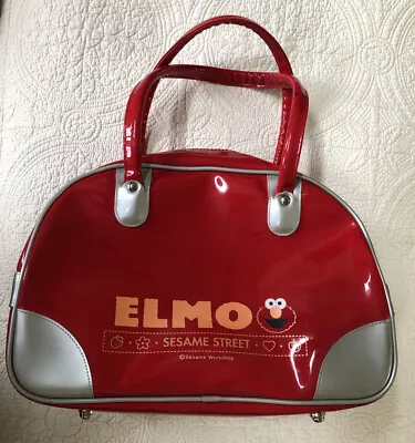 Elmo Sesame Street Icon-Bay Sesame Street Workshop Red Vinyl Tote Carry Bag • $48