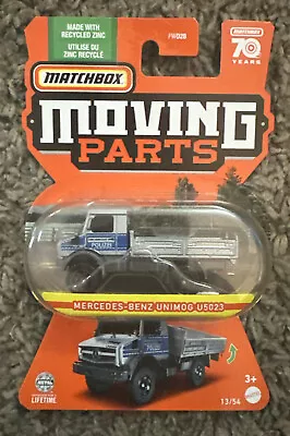 Matchbox Mercedes-benz Unimog U5023 Police Vehicle; Moving Parts Series #13/54 • $3.53