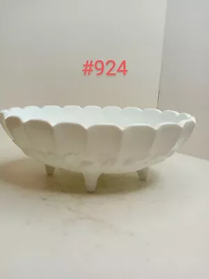 Vintage Indiana Milk Glass Fruit  Console Bowl Harvest Grape  • $25