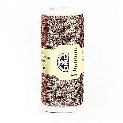 Dmc Diamant Metallic Embroidery Thread No. D301 35 Meter Spool Copper  • £3.60