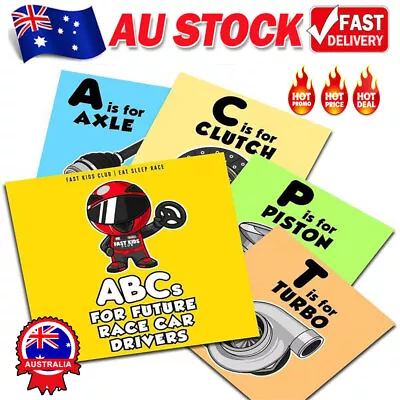 Abc's For Future Race Car Drivers Alphabet Book Baby Book Children's Book DM • $15.96