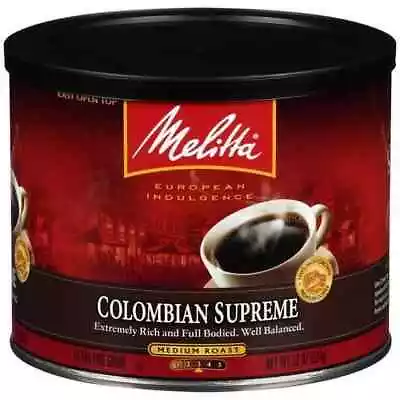 Melitta Colombian Supreme Ground Coffee 22 Oz • $12.55