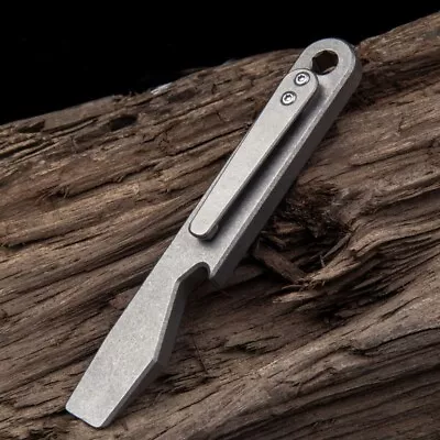 New Titanium Alloy Pocket Pry Bar Crowbar Opener Portable Outdoor EDC Multi Tool • $26.14