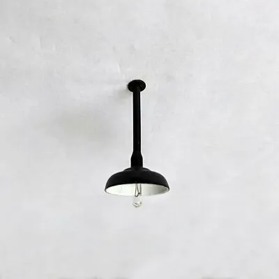 O-Scale Model Train Building/Depot/Station Ceiling Lamp/Light Black NEW • $8