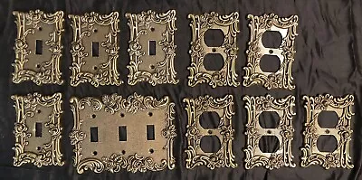 AmerTac Metal Light Switch & Outlet Plate Covers. 60T/60D/60TTT Gold Roses MCM • $120