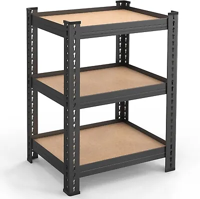 3 Tier Adjustable Industrial Metal Storage Shelf For Small Space Bookshelf • $20.99