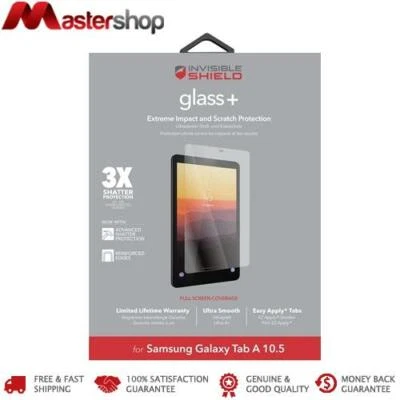 $49.95 • Buy Zagg Invisible Shield Glass+ Tempered Glass Screen Guard Galaxy Tab A 10.5 2018
