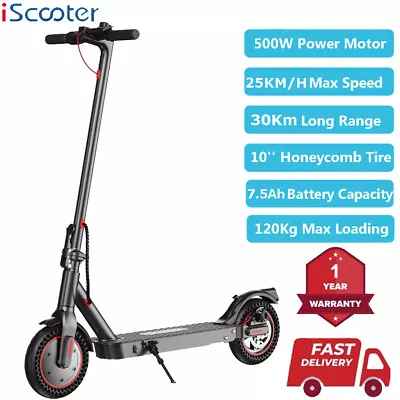 IScooter 500W Adults Electric Scooter 30KM Long Range 10'' High Speed E-Scooter • $79.99